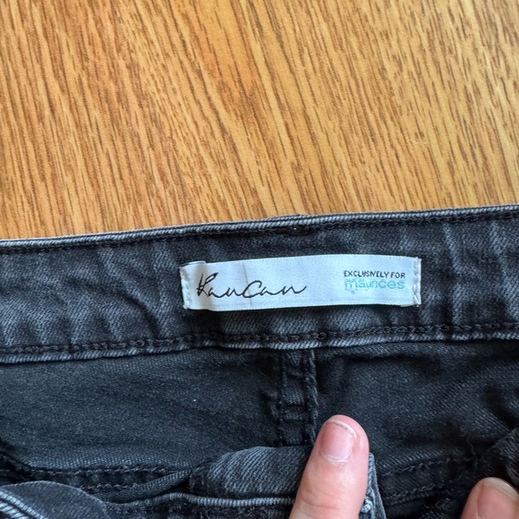 KanCan Distressed Black Jean Shorts - Picture 3 of 4